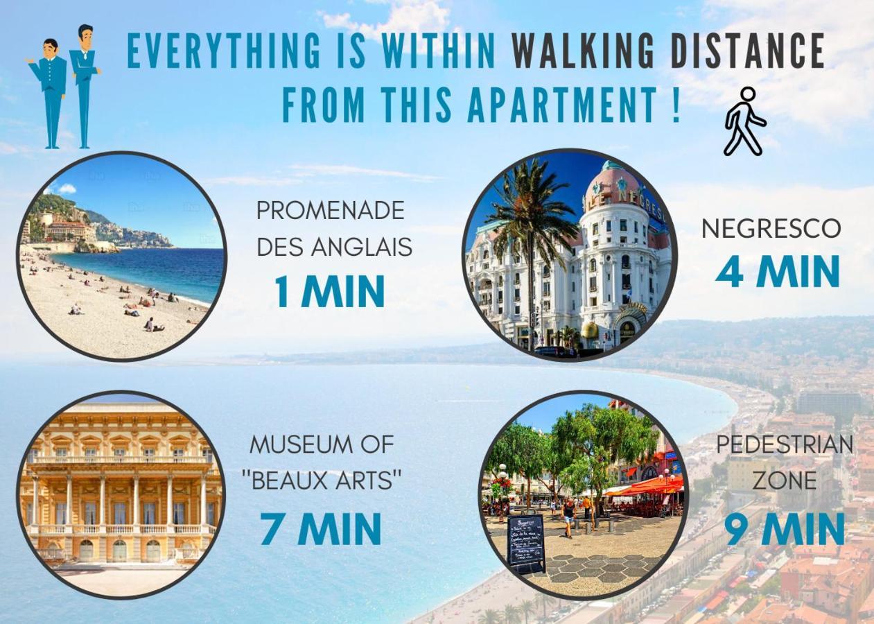 Nestor&Jeeves - Holiday Vibes - Very Close Sea - Free Parking نيس المظهر الخارجي الصورة