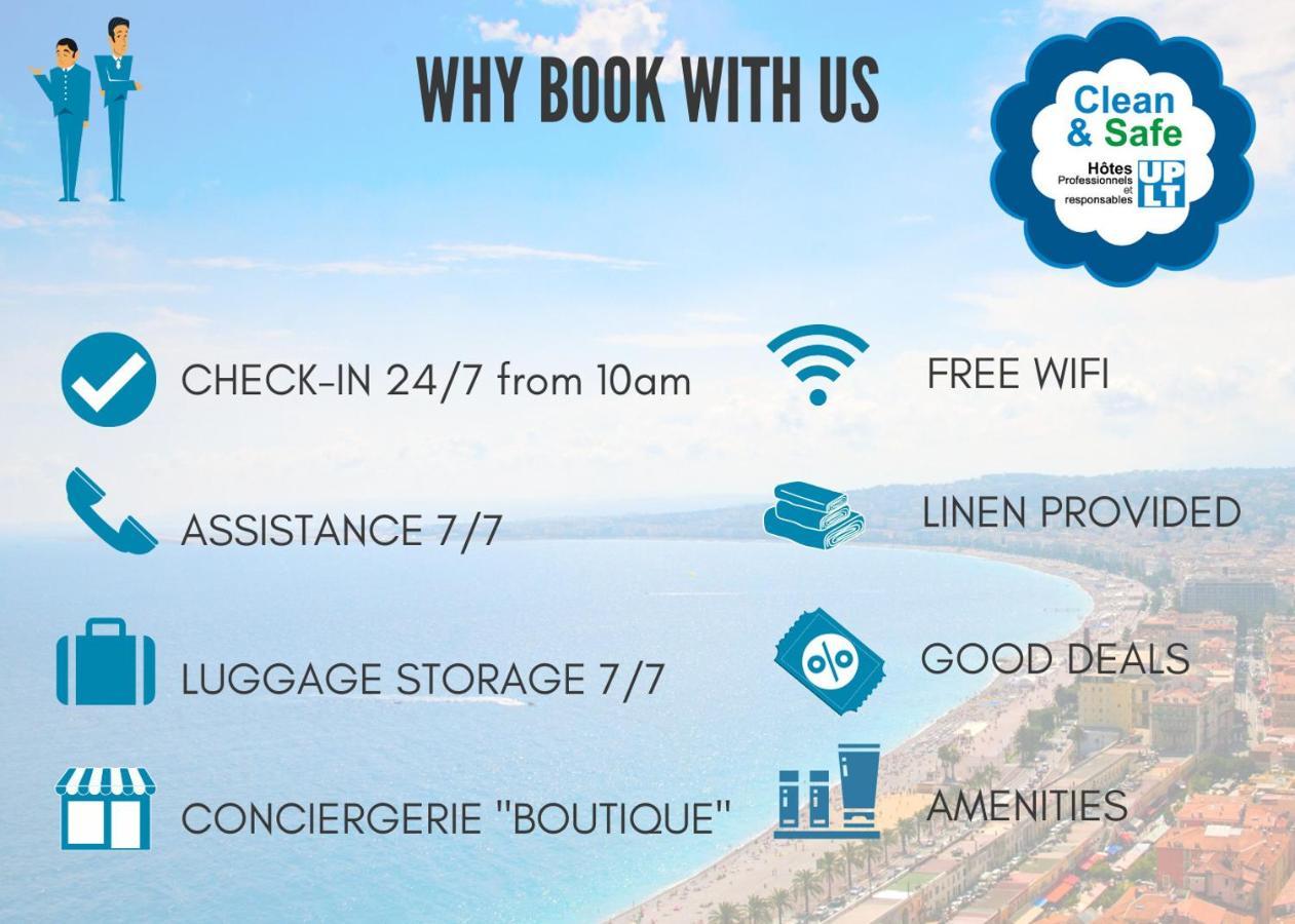 Nestor&Jeeves - Holiday Vibes - Very Close Sea - Free Parking نيس المظهر الخارجي الصورة